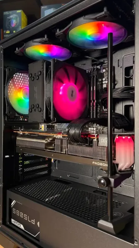 Збірка під замовлення: ігровий ПК MSI MAG Forge 120A B65 Tower / AMD Ryzen 5 7500F (6 (12) ядер по 3.7 - 5.0 GHz) / 32 GB DDR5 / 1000 GB SSD M.2 / AMD Radeon RX 6800 XT, 16 GB GDDR6, 256-bit / 750W б/в - зображення 7