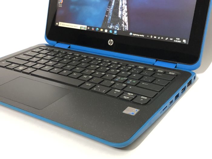 Нетбук-трансформер HP Chromebook x360 11 G3 EE / 11.6" (1366x768) TN Touch / Intel Pentium Silver N5000 (4 ядра по 1.1 - 2.7 GHz) / 8 GB DDR4 / 256 GB SSD / Intel UHD Graphics 605 / WebCam / Chrome OS б/в - зображення 10