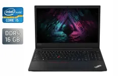 Ноутбук Lenovo ThinkPad E590 / 15.6" (1920x1080) IPS / Intel Core i5-8265U (4 (8) ядра по 1.6 - 3.9 GHz) / 16 GB DDR4 / 256 GB SSD / Intel UHD Graphics / WebCam / TouchID б/в