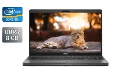 Ультрабук Б-клас Dell Latitude 5500 / 15.6" (1920x1080) IPS / Intel Core i5-8265U (4 (8) ядра по 1.6 - 3.9 GHz) / 8 GB DDR4 / 256 GB SSD / Intel UHD Graphics 620 / WebCam / Windows 10 б/в