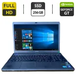 Ноутбук Б-клас Sony Vaio PCG-81112M / 15.6" (1920x1080) TN / Intel Core i7-740QM (4 (8) ядра по 1.73 - 2.93 GHz) / 6 GB DDR3 / 256 GB SSD / nvidia GeForce GT 425M, 1 GB GDDR3, 128-bit / WebCam / DVD-ROM б/в