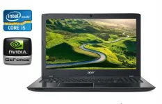 Ноутбук Б-клас Acer Aspire E5-576G / 15.6" (1366x768) TN / Intel Core i5-8250U (4 (8) ядра по 1.6 - 3.4 GHz) / 16 GB DDR3 / 512 GB SSD / nVidia GeForce MX150, 2 GB GDDR5, 64-bit / WebCam / HDMI б/в