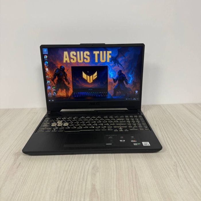 Ігровий ноутбук Asus TUF Gaming F15 FX506LI / 15.6" (1920x1080) IPS / Intel Core i5-10300H (4 (8) ядра по 2.5 - 4.5 GHz) / 16 GB DDR4 / 256 GB SSD NVMe / nVidia GeForce GTX 1650 Ti, 4 GB GDDR6, 128-bit / WebCam б/в - зображення 2