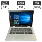 Ультрабук HP ProBook 640 G5 / 14" (1366x768) TN / Intel Core i3-8145U (2 (4) ядра по 2.1 - 3.9 GHz) / 8 GB DDR4 / 128 GB SSD / Intel UHD Graphics / HDMI б/в