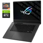 Ігровий ультрабук Asus ROG Zephyrus G15 GA503QS / 15,6" (2560x1440) IPS / AMD Ryzen 9 5900HS (8 (16) ядер по 3,0 - 4,6 ГГц) / 16 ГБ DDR4 / 1000 ГБ SSD NVMe / nVidia GeForce RTX 3080, 8 ГБ GDDR6, 256-біт б/в