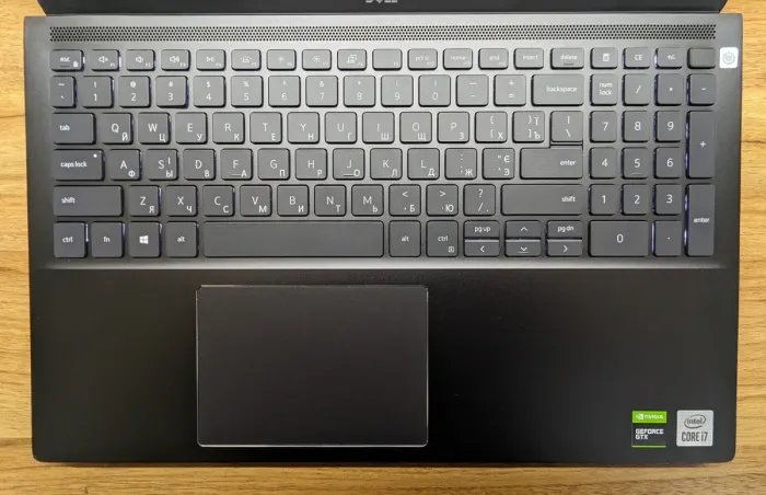 Ігровий ноутбук Б-клас Dell Vostro 7500 / 15.6" (1920x1080) IPS / Intel Core i7-10750H (6 (12) ядер по 2.6 - 5.0 GHz) / 16 GB DDR4 / 512 GB SSD / nVidia GeForce GTX 1650 Ti, 4 GB GDDR6, 128-bit / WebCam / Fingerprint / Windows 10 б/в - зображення 4