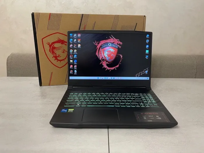 Ігровий ноутбук MSI Pulse GL66 11UCK-234US / 15.6" (1920x1080) IPS / Intel Core i5-11400H (6 (12) ядер по 4.5 GHz) / 16 GB DDR4 / 512 GB SSD M.2 / nVidia GeForce RTX 3050, 4 GB GDDR6, 128-bit / WebCam б/в - зображення 2
