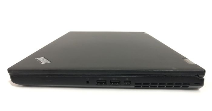 Мобільна робоча станція Б-клас Lenovo ThinkPad P50 / 15.6" (1920x1080) IPS / Intel Core i7-6820HQ (4 (8) ядра по 2.7 - 3.6 GHz) / 16 GB DDR4 / 512 GB SSD / nVidia Quadro M2000M, 4 GB GDDR5, 128-bit / WebCam / Win 10 Pro б/в - зображення 5