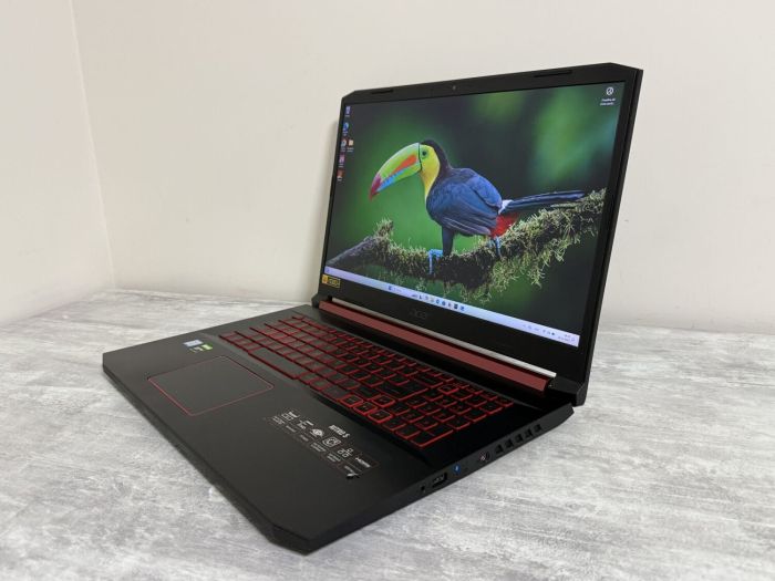 Ігровий ноутбук Б-класу Acer Nitro AN517-51-56YW / 17.3" (1920x1080) IPS / Intel Core i5-9300H (4 (8) ядра по 2,4 - 4,1 ГГц) / 32 ГБ DDR4 / 512 ГБ SSD / nVidia GeForce GTX 1650, 4 ГБ GDDR5, 128-біт / WebCam / Win 11 Home б/в - изображение 4