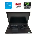 Мобільна робоча станція Dell Precision 3520 / 15,6" (1366x768) TN / Intel Core i7-7820HQ (4 (8) ядра по 2,9 - 3,9 ГГц) / 8 ГБ DDR4 / 512 ГБ SSD / nVidia Quadro M620, 2 ГБ GDDR5, 128-біт / Без веб-камери б/в