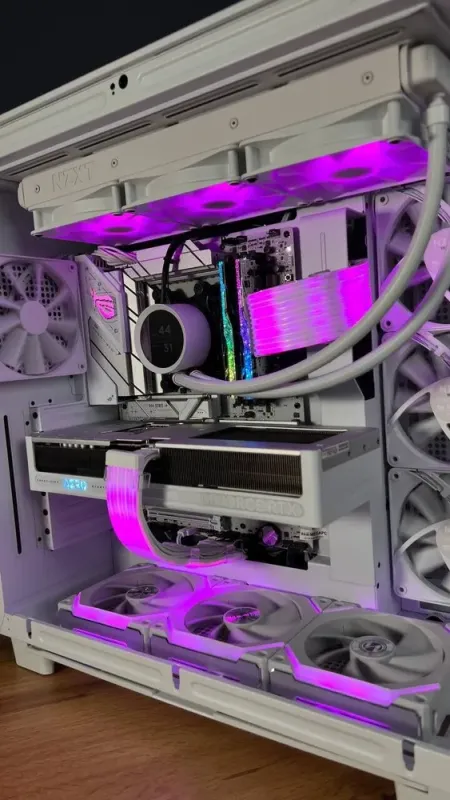 Збірка під замовлення: ігровий ПК NZXT H6 Flow White Tower / AMD Ryzen 9 7900X (12 (24) ядер по 4.7 - 5.6 GHz) / 32 GB DDR5 / 2000 GB SSD M.2 / nVidia GeForce RTX 5070, 12 GB GDDR7, 192-bit / 850W - зображення 11