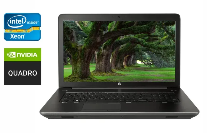 Мобільна робоча станція Б-клас HP zBook 17 G4 / 17.3" (1920x1080) IPS / Intel Xeon E3-1535M v6 (4 (8) ядра по 3.1 - 4.2 GHz) / 32 GB DDR4 / 512 GB SSD / nVidia Quadro P4000, 8 GB GDDR5, 256-bit / WebCam / Fingerprint / Windows 10 б/в - зображення 1