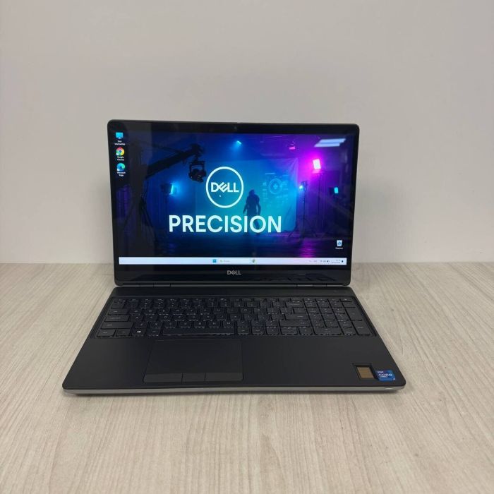Ігровий ноутбук Б-класу Dell Precision 7560 / 15,6" (1920x1080) IPS Touch / Intel Core i7-11850H (8 (16) ядер по 2,1 - 4,8 ГГц) / 32 ГБ DDR4 / 512 ГБ SSD NVMe / nVidia GeForce RTX 3080, 16 ГБ GDDR6, 256-біт / WebCam б/в - зображення 2