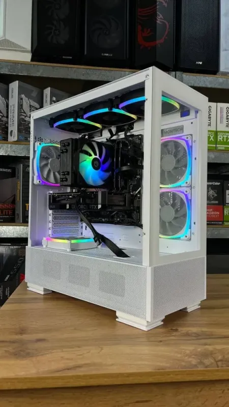 Збірка під замовлення: ігровий ПК Montech Sky Tower / AMD Ryzen 7 7700 (10 (16) ядер по 1.8 - 4.6 GHz) / 32 GB DDR5 / 1000 GB SSD M.2 / nVidia GeForce RTX 4060, 8 GB GDDR6, 128-bit / HDMI / 650W б/в - зображення 9