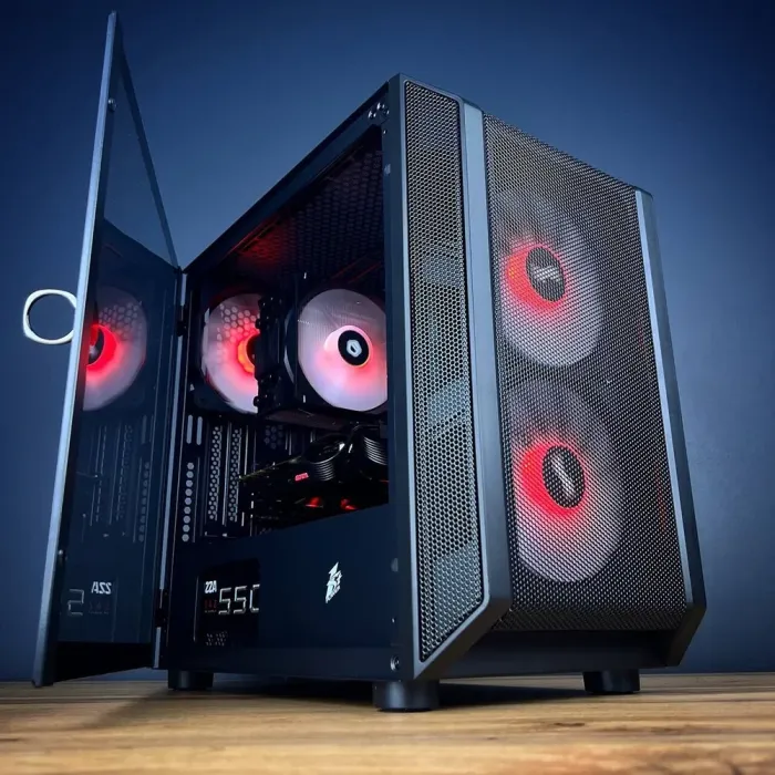 Збірка під замовлення: комп'ютер 1stPlayer D3-3F2-PLUS Black Tower / AMD Ryzen 5 3600 (6 (12) ядер по 3.6 - 4.2 GHz) / 16 GB DDR4 / 512 GB SSD M.2 / nVidia GeForce GTX 1070, 8 GB GDDR5, 256-bit / 550W б/в - зображення 2