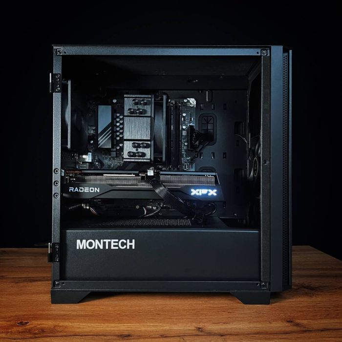 Збірка на замовлення: ігровий ПК Montech Air 100 Lite Tower / AMD Ryzen 5 7500F (6 (12) ядер по 3,7 - 5,0 ГГц) / 32 ГБ DDR5 / 1000 ГБ SSD M.2 / AMD Radeon RX 9060 XT, 16 ГБ GDDR6, 128-біт / 650 Вт - зображення 3