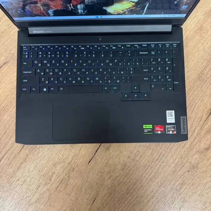 Ігровий ноутбук Б-клас Lenovo IdeaPad Gaming 3 15ACH6 / 15.6" (1920x1080) IPS / AMD Ryzen 5 5500H (4 (8) ядра по 3.3 - 4.2 GHz) / 16 GB DDR4 / 512 GB SSD NVMe / nVidia GeForce RTX 2050, 4 GB GDDR6, 64-bit / WebCam б/в - зображення 7