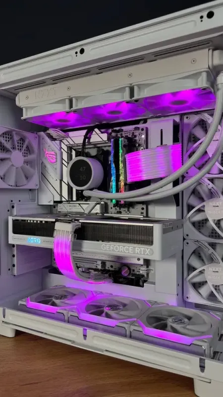 Збірка під замовлення: ігровий ПК NZXT H6 Flow White Tower / AMD Ryzen 9 7900X (12 (24) ядер по 4.7 - 5.6 GHz) / 32 GB DDR5 / 2000 GB SSD M.2 / nVidia GeForce RTX 5070, 12 GB GDDR7, 192-bit / 850W - зображення 7