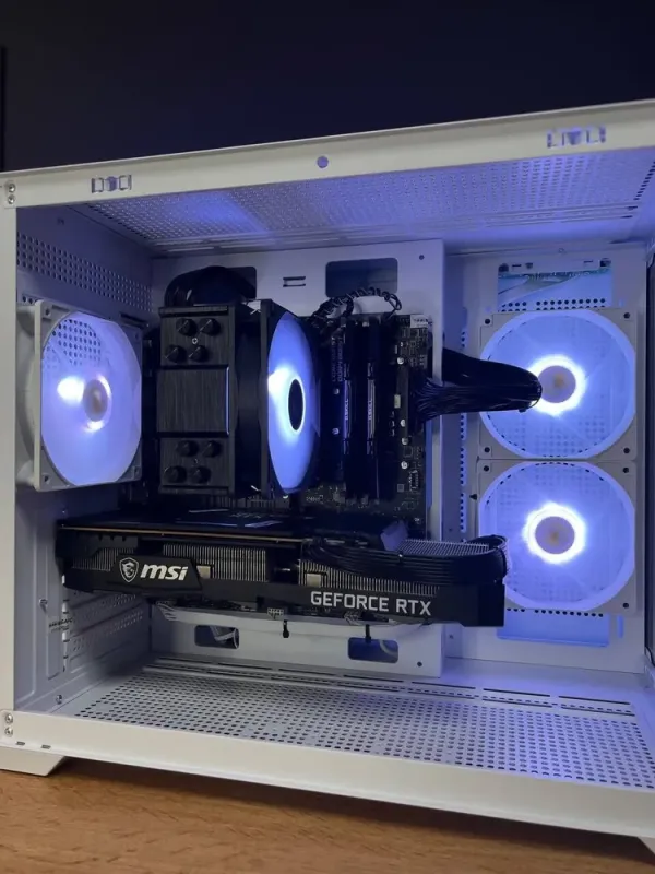 Збірка під замовлення: ігровий ПК Gamdias Aura GC10M ARGB White Tower / AMD Ryzen 5 5600 (6 (12) ядер по 3.5 - 4.4 GHz) / 16 GB DDR4 / 1000 GB SSD M.2 / nVidia GeForce RTX 3070, 8 GB GDDR6, 256-bit / 650W б/в - зображення 7