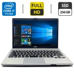 Ультрабук Б-клас Fujitsu LifeBook S935 / 13.3" (1920x1080) IPS / Intel Core i7-5600U (2 (4) ядра 2.6 - 3.2 GHz) / 8 GB DDR3 / 256 GB SSD / Intel HD Graphics 5500 / WebCam / VGA б/в