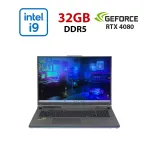Ігровий ноутбук Б-класу Asus ROG Strix G18 G814JZ-G18 / 18" (2560x1600) IPS / Intel Core i9-13980HX (24 (32) ядра по 2,2 - 5,5 ГГц) / 32 ГБ DDR5 / 2048 ГБ SSD NVMe / nVidia GeForce RTX 4080, 12 ГБ GDDR6, 192-біт / WebCam б/в
