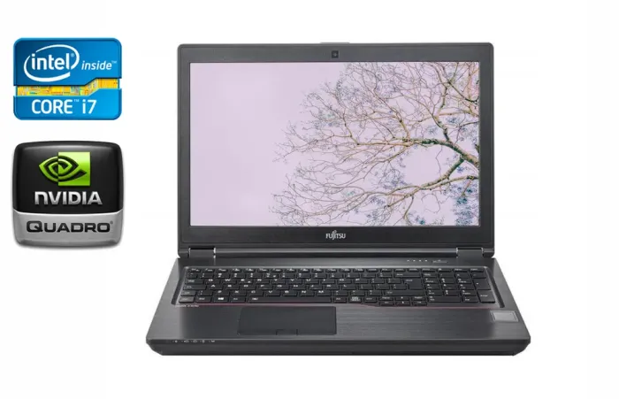 Мобільна робоча станція Б-клас Fujitsu Celsius H780 / 15.6" (1920x1080) IPS / Intel Core i7-8750H (6 (12) ядер по 2.2 - 4.1 GHz) / 32 GB DDR4 / 512 GB SSD / nVidia Quadro P600, 4 GB GDDR5, 128-bit / 4G / HDMI / Windows 10 б/в - зображення 1