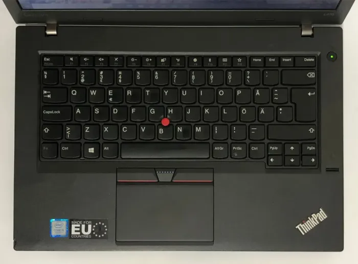 Ноутбук Б-клас Lenovo ThinkPad L470 / 14" (1366x768) TN / Intel Core i5-7200U (2 (4) ядра по 2.5 - 3.1 GHz) / 8 GB DDR4 / 256 GB SSD / Intel HD Graphics 620 / WebCam / Win 10 Pro б/в - зображення 8