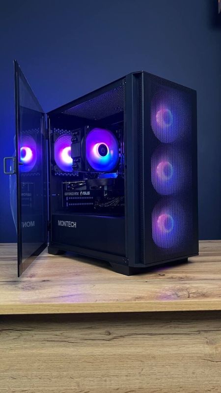 Збірка на замовлення: ігровий ПК Montech Air 100 ARGB Black Tower / AMD Ryzen 5 8400F (6 (12) ядер по 4,2 - 4,7 ГГц) / 32 ГБ DDR5 / 1000 ГБ SSD M.2 / nVidia GeForce RTX 5060, 8 ГБ GDDR6, 128-біт / 650 Вт - зображення 2