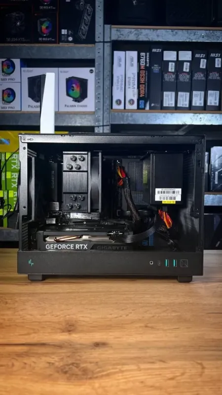 Збірка під замовлення: ігровий ПК DeepCool CH160 Black Tower / AMD Ryzen 7 5700X (8 (16) ядер по 3.4 - 4.6 GHz) / 32 GB DDR4 / 1000 GB SSD M.2 / nVidia GeForce RTX 4060, 8 GB GDDR6, 128-bit / 550W - зображення 5