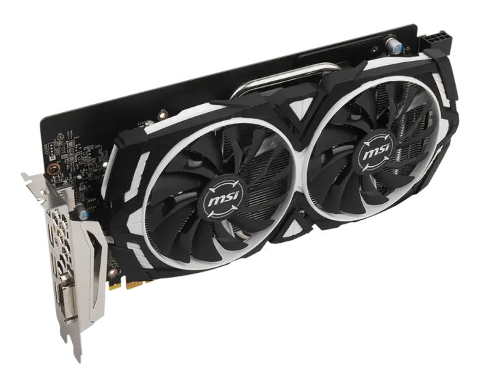 Дискретна відеокарта MSI GeForce GTX 1060 Armor, 6 GB GDDR5, 192-bit / DVI, HDMI, DisplayPort б/в - зображення 3