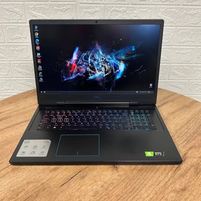 Ігровий ноутбук Б-клас Dell Inspiron G7 7790 / 17.3" (1920x1080) IPS / Intel Core i7-9750H (6 (12) ядер по 2.6 - 4.5 GHz) / 16 GB DDR4 / 256 GB SSD + 1000 GB HDD / nVidia GeForce RTX 2060, 6 GB GDDR6, 192-bit б/в - зображення 2
