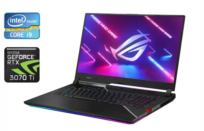 Ігровий ноутбук Asus ROG Strix G733Z / 17.3" (1920x1080) IPS / Intel Core i9-12900H (14 (20) ядер по 3,8 - 5,0 ГГц) / 32 ГБ DDR5 / 1000 ГБ SSD / nVidia GeForce RTX 3070 Ti, 8 ГБ GDDR6, 256-bit / HDMI / Windows 11 б/в - зображення 1