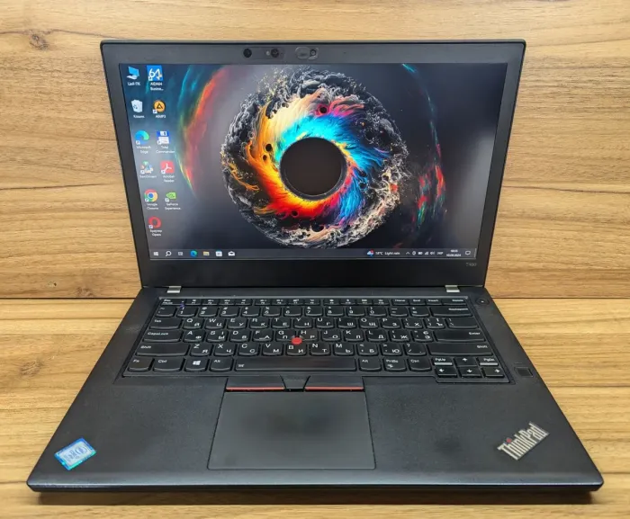 Ультрабук Lenovo ThinkPad T480 / 14" (2560x1440) IPS / Intel Core i7-8650U (4 (8) ядра по 1.9 - 4.2 GHz) / 16 GB DDR4 / 512 GB SSD / nVidia GeForce MX150, 2 GB GDDR5, 64-bit / WebCam / TouchID / Windows 10 б/в - зображення 2