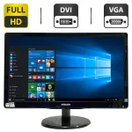 Монітор Б-класс Philips 226V / 22" (1920x1080) TN / DVI, VGA, Audio / VESA 100x100 б/в