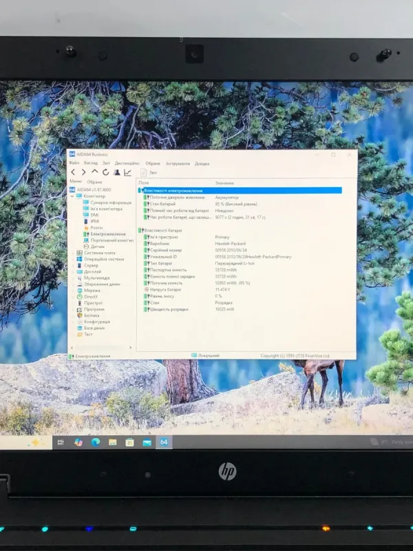Ноутбук HP EliteBook 8740w / 17.3" (1680x1050) TN / Intel Core i5-560M (2 (4) ядра по 2.66 - 3.2 GHz) / 8 GB DDR3 / 240 GB SSD / AMD FirePro M7820, 1 GB GDDR5, 128-bit / WebCam / DVD-ROM б/в - зображення 10