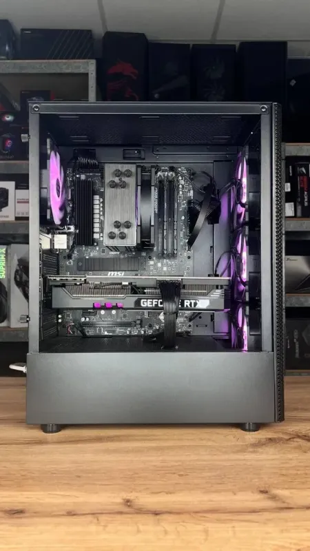 Збірка під замовлення: комп'ютер A-Data XPG Valor Mesh C Black Tower / AMD Ryzen 5 7500F (6 (12) ядер по 3.7 - 5.0 GHz) / 32 GB DDR5 / 1000 GB SSD M.2 / nVidia GeForce RTX 3080, 10 GB GDDR6X, 360-bit / 850W б/в - зображення 6