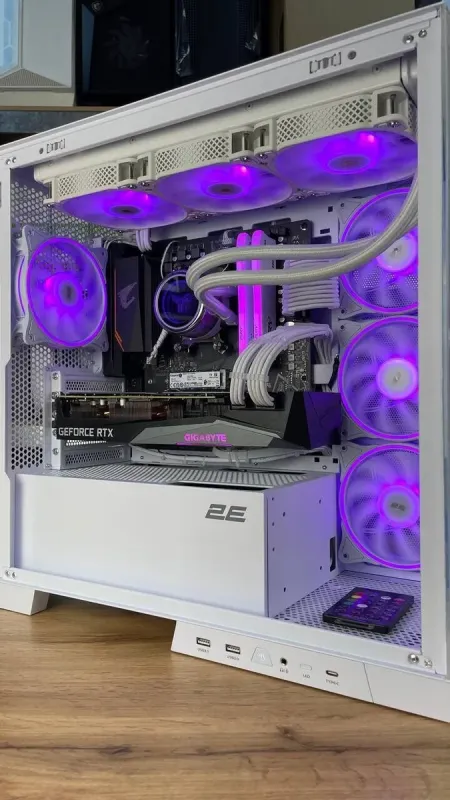 Збірка під замовлення: ігровий ПК 2E Gaming Fantom GK701W White Tower / AMD Ryzen 5 5600 (6 (12) ядер по 3.5 - 4.4 GHz) / 32 GB DDR4 / 1000 GB SSD M.2 / nVidia GeForce RTX 3070, 8 GB GDDR6, 256-bit / HDMI / 750W б/в - зображення 8