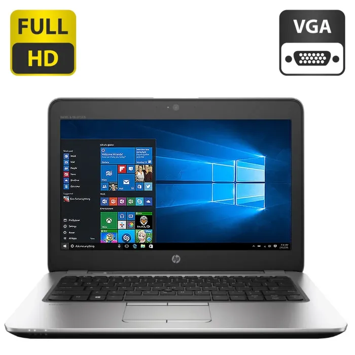 Нетбук HP EliteBook 820 G4 / 12.5" (1920x1080) IPS / Intel Core i5-7200U (2 (4) ядра по 2.5 - 3.1 GHz) / 4 GB DDR4 / 500 GB HDD / Intel HD Graphics 620 / WebCam б/в - зображення 1