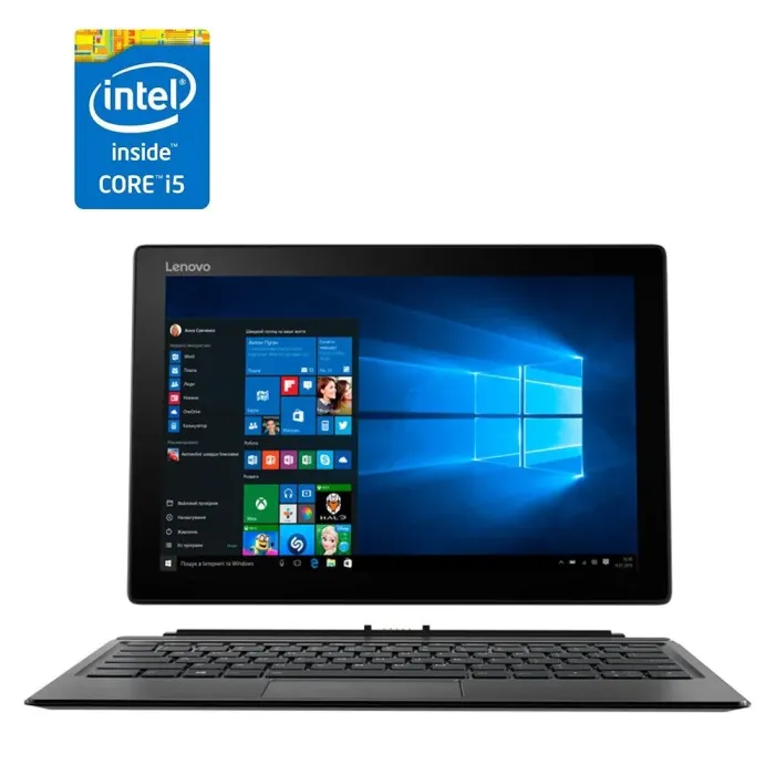 Ноутбук-трансформер Lenovo Miix 520 2-in-1 / 12.2" (1920x1200) IPS Touch / Intel Core i5-8250U (4 (8) ядер по 1.6 - 3.4 GHz) / 8 GB DDR4 / 240 GB SSD / Intel UHD Graphics 620 / WebCam б/в - зображення 1
