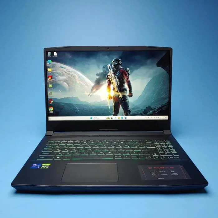 Ігровий ноутбук Б-клас MSI Pulse GL66 11UGKV / 15.6" (1920x1080) IPS / Intel Core i7-11800H (8 (16) ядер по 1.9 - 4.6 GHz) / 16 GB DDR4 / 512 GB SSD / nVidia GeForce RTX 3070, 8 GB GDDR6, 256-bit / WebCam / Win 11 Home б/в - зображення 2