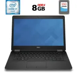 Ультрабук Б-клас Dell Latitude E7470 / 14" IPS Touch / Core i7-6600U (2(4) ядра по 2.6-3.4GHz) / 8GB DDR4 / 256GB SSD / HD Graphics 520 / WebCam / HDMI / Win 10 б/в