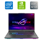 Ігровий ноутбук Asus ROG Strix G16 G614YIR / 16" (1920x1080) IPS / Intel Core i9-14900HX (24 (32) ядра по 1,6 - 5,8 ГГц) / 32 ГБ DDR5 / 1000 ГБ SSD / nVidia GeForce RTX 4070, 8 ГБ GDDR6, 128-bit / WebCam / Windows 11 б/в