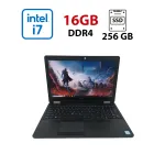 Ноутбук Dell Latitude E5570 / 15.6" (1920x1080) IPS / Intel Core i7-6600U (2 (4) ядра по 2.6 - 3.4 GHz) / 16 GB DDR4 / 256 GB SSD / AMD Radeon R7 M360, 2 GB DDR3, 64-bit / WebCam б/в