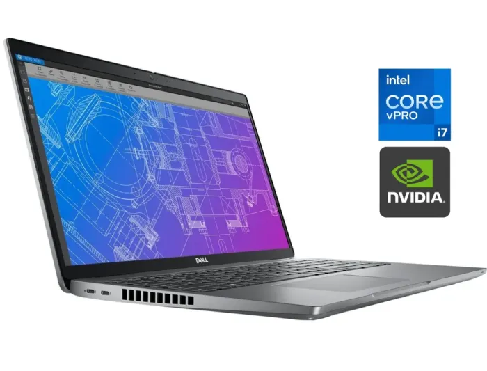 Мобільна робоча станція Б-клас Dell Precision 3570 / 15.6" (1920x1080) IPS / Intel Core i7-1255U (10 (12) ядер по 3.5 - 4.7 GHz) / 16 GB DDR5 / 512 GB SSD M.2 / nVidia T550, 4 GB GDDR6, 64-bit / WebCam / Win 11 Pro б/в - зображення 1