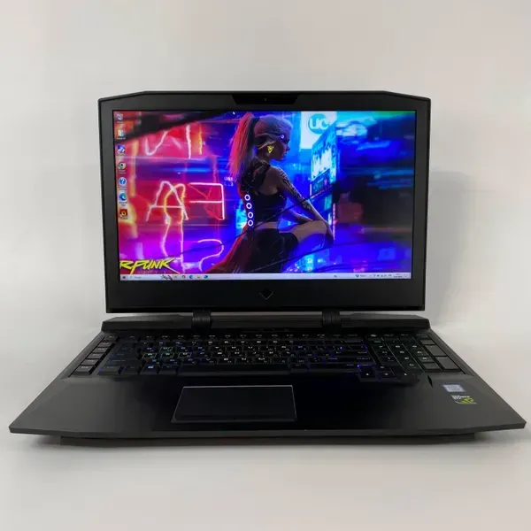 Ігровий ноутбук Б-клас HP Omen 17-an0 / 17.3" (1920x1080) IPS / Intel Core i7-7700HQ (4 (8) ядра по 2.8 - 3.8 GHz) / 16 GB DDR4 / 256 GB SSD + 1000 GB HDD / nVidia GeForce GTX 1070, 8 GB GDDR5, 256-bit / WebCam / HDMI б/в - зображення 2