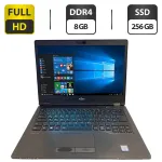 Ноутбук Б-клас Fujitsu LifeBook U748 / 14" (1920x1080) IPS / Intel Core i5-7200U (2 (4) ядра по 2.5 - 3.1 GHz) / 8 GB DDR4 / 256 GB SSD / Intel HD Graphics 620 / WebCam б/в