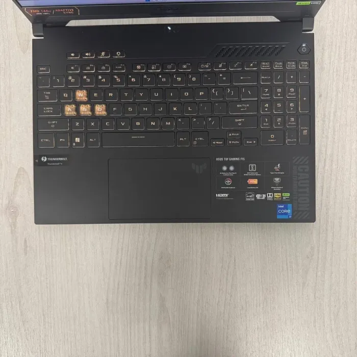 Ігровий ноутбук Б-класу Asus TUF F15 FX507VI / 15.6" (1920x1080) IPS / Intel Core i7-13620H (10 (16) ядер по 3,6 - 4,9 ГГц) / 16 ГБ DDR5 / 1000 ГБ SSD M.2 / nVidia GeForce RTX 4070, 8 ГБ GDDR6, 128-bit / WebCam б/в - зображення 3