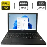 Ноутбук Fujitsu LifeBook A557 / 15.6" (1920x1080) IPS / Intel Core i5-7200U (2 (4) ядра по 2.5 - 3.1 GHz) / 16 GB DDR4 / 250 GB SSD / Intel HD Graphics 620 / WebCam / DVD-ROM б/в