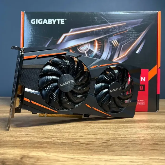 Дискретна відеокарта Gigabyte AMD Radeon RX 570, 8 GB GDDR5, 256-bit / 2x HDMI, 2x DisplayPort / Коробка б/в - зображення 2
