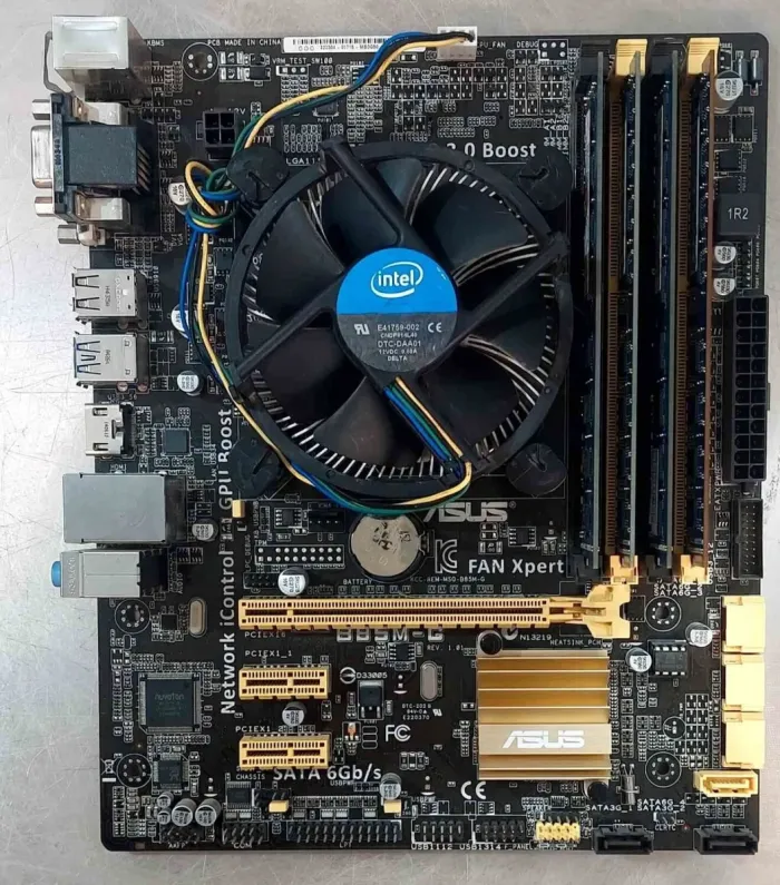 Комплект: Материнська плата Asus B85M-G / LGA1150 / Intel Core i7-4770K (4 (8) ядра по 3,5 - 3,9 ГГц) / 16 ГБ DDR3 / Intel HD Graphics 4600 + Кулер б/в - изображение 7